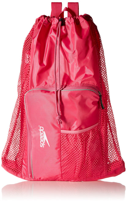 Speedo Unisex Adult Deluxe Ventilator Mesh Equipment Bag, Fuchsia Purple, One Size Speedo