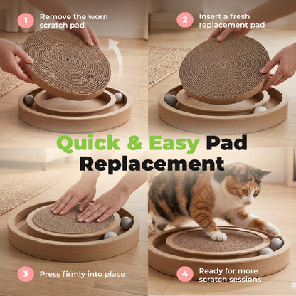 Best Pet Supplies Catify by Best Pet Supplies Spin and Scratch Replacement Pads (5 Pack) Best Pet Supplies