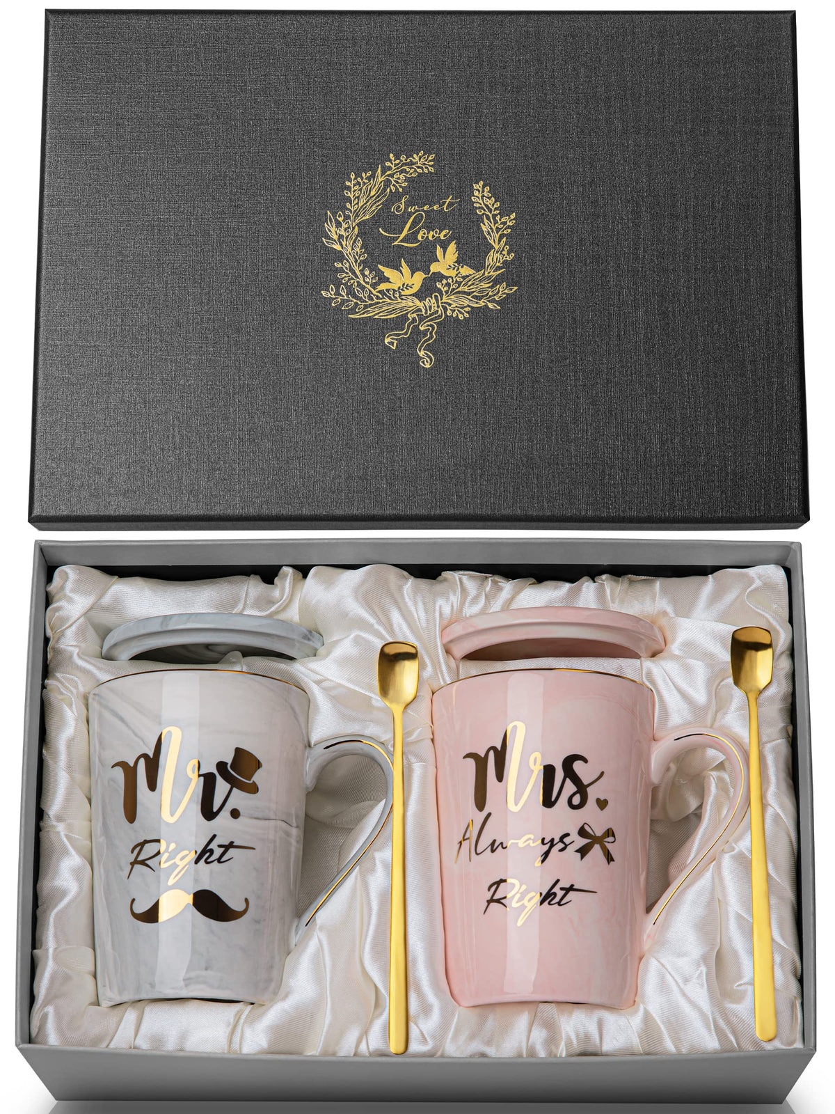 Biching Mr Right and Mrs Always Right Couples Mugs Gifts Set for Wedding 🍁 All In One Marketplace Canada