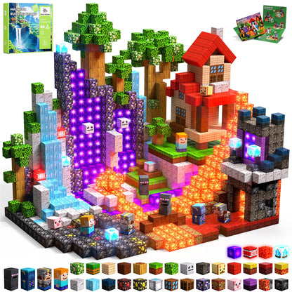 200PCS Light Up Magnetic Blocks, Building Cube Set Birthday Gifts for Kids 🍁 All In One Marketplace Canada