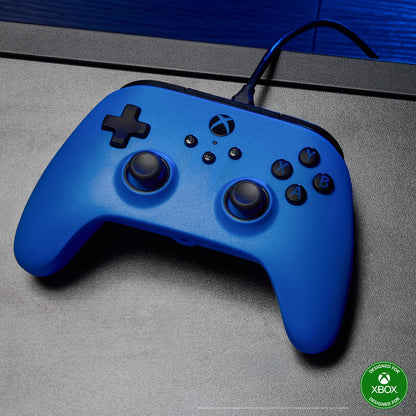 PowerA Symmetric Wired Controller for Xbox Series X|S - Blue, Officially licensed, Inline Thumbstick Layout, Windows 10/11 compatible, Dual Rumble Motors, Impulse Triggers, 3.5 mm Audio Jack