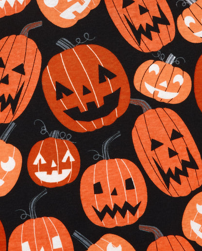The Children's Place, ensemble de pyjamas assortis pour la famille, Halloween, coton, motif citrouilles, 0-3 mois
