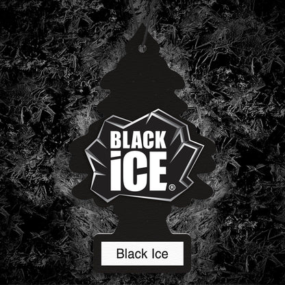 LITTLE Air Fresheners Car Air Freshener. Hanging Tree Provides Long Lasting Scent for Auto or Home. Black Ice, 24 Air Fresheners