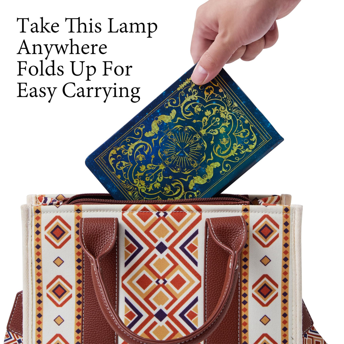 Book Lovers Gift Book Lamp, 5-Color LED, Foldable Lamp, Hot Foil Cover 🍁 All In One Marketplace Canada