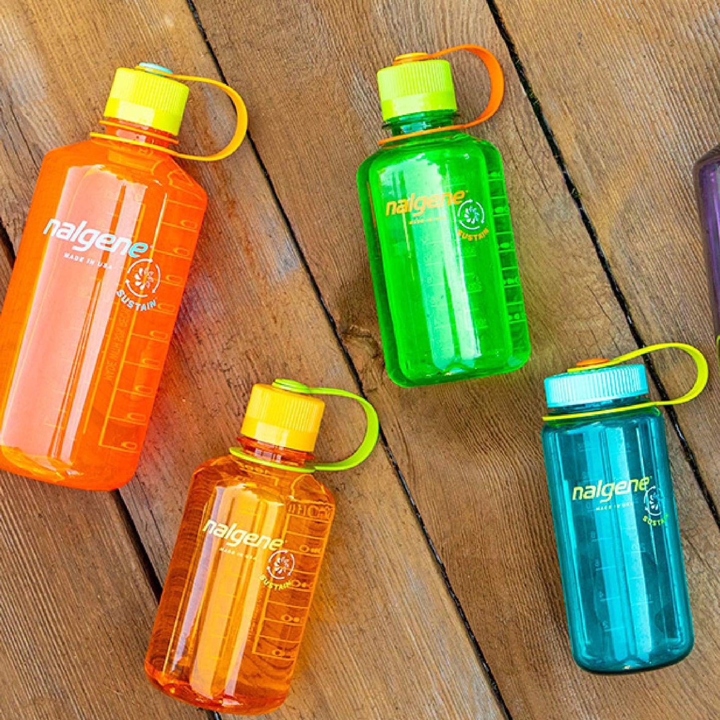 Nalgene Sustain Tritan BPA-Free Water Bottle Made with Material Derived from 50% Plastic Waste, 32 OZ, Narrow Mouth, 1 Count - Available at All In One Marketplace Canada