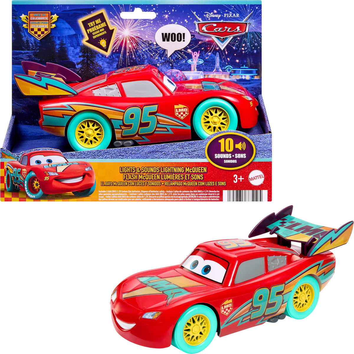 Mattel Disney and Pixar Cars Race to Celebrate Lightning McQueen