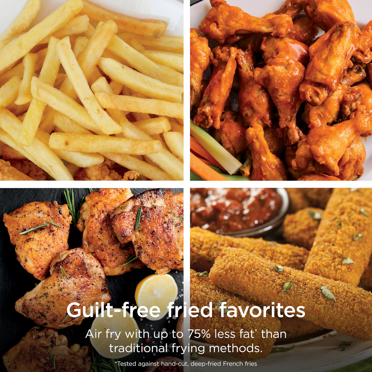 Ninja Foodi Air Fryer, 7 Qt/6.6L MegaZone, 6-in-1, Black, DZ071C