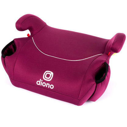 Diono Solana 2022, No Latch, Pack of 2 Backless Booster Car Seats, Lightweight, Machine Washable Covers, Cup Holders, Pink
