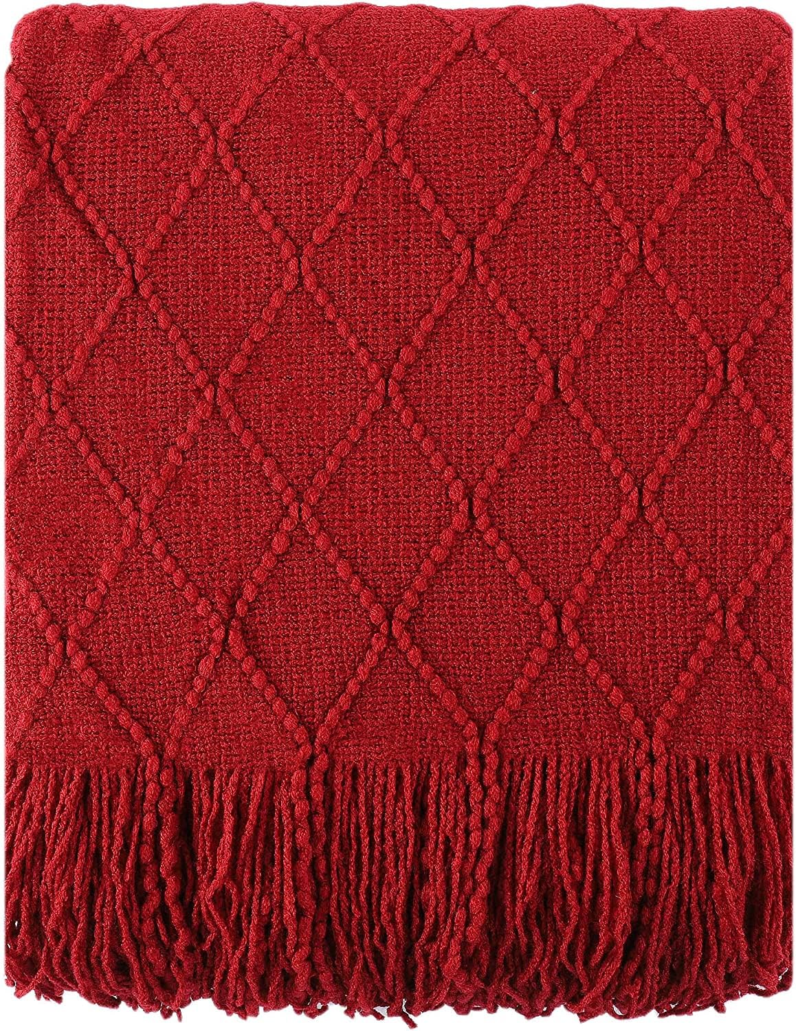 Battilo Red Throw Blanket for Couch, 50"x60" 🍁 All In One Marketplace Canada