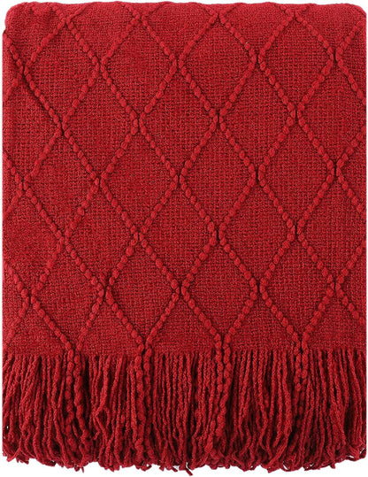 Battilo Red Throw Blanket for Couch, 50"x60" 🍁 All In One Marketplace Canada