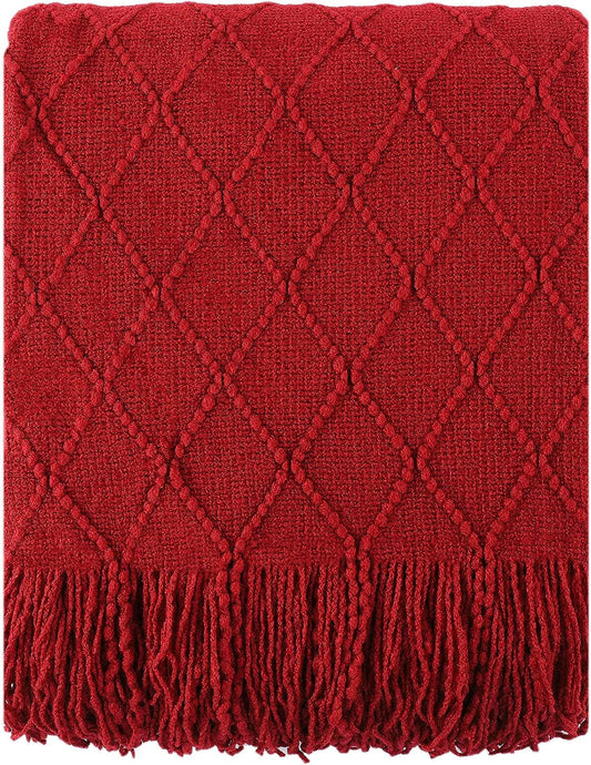 Battilo Red Throw Blanket for Couch, 50"x60" 🍁 All In One Marketplace Canada