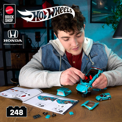 Mattel Brick Shop Hot Wheels Speed Series Building Set, Custom ’90 Honda Civic EF with 248 Pieces, Realistic Details and Custom Decals, Adult Collectors and Kids Ages 10+ 🍁 All In One Marketplace Canada