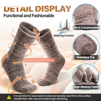 Anlisim Merino Wool Hiking Socks, Boot Crew Work Socks for Women Men 🍁 All In One Marketplace Canada