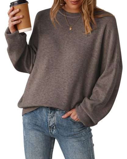 Arach&Cloz Womens Oversized Sweaters Fashion Wool Cashmere Coffee XL 🍁 All In One Marketplace Canada