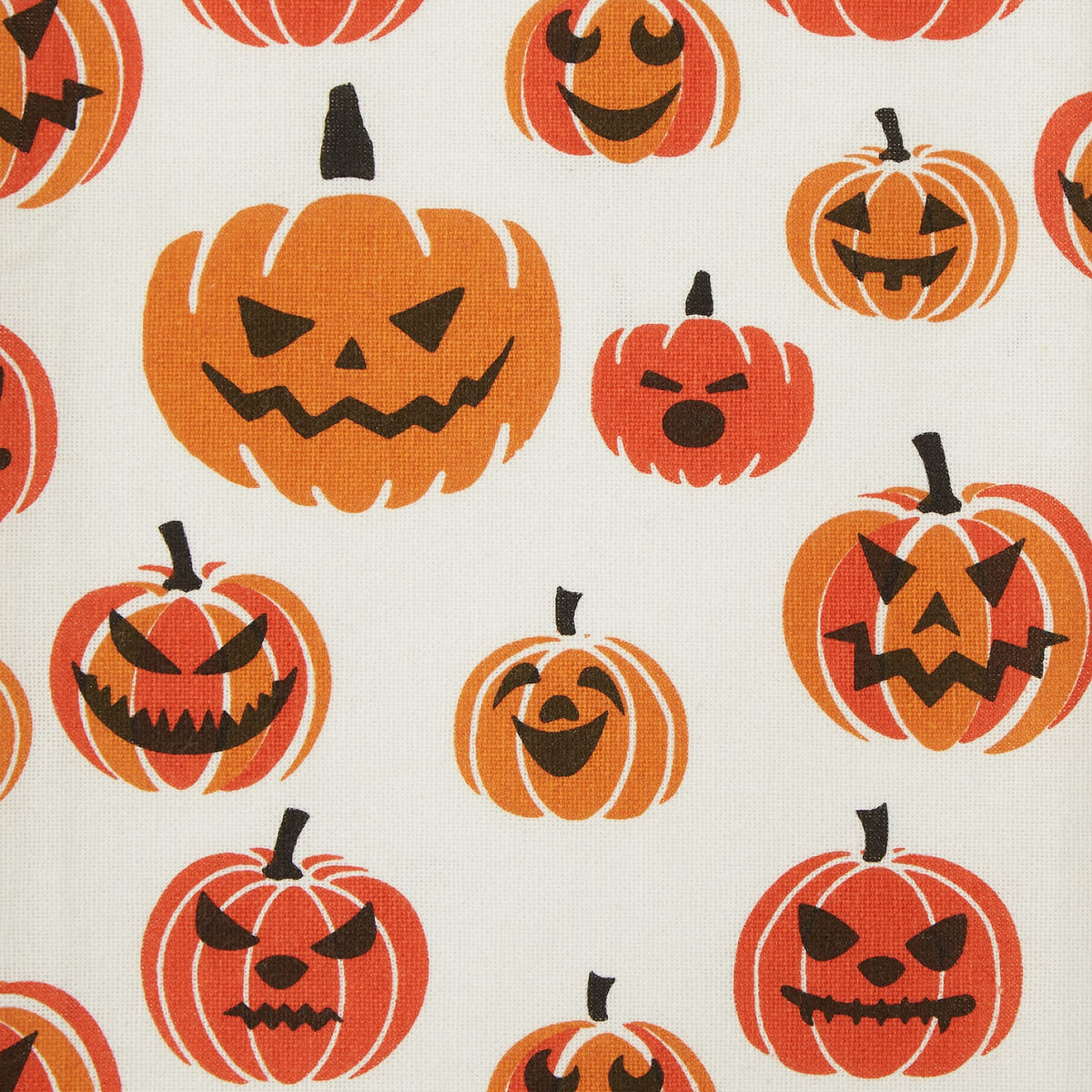 Lot de 3 torchons de cuisine décoratifs DII pour Halloween, motifs effrayants et amusants, coton imprimé, 46 x 71 cm, motif carreaux style buffalo noir et blanc/rayures orange