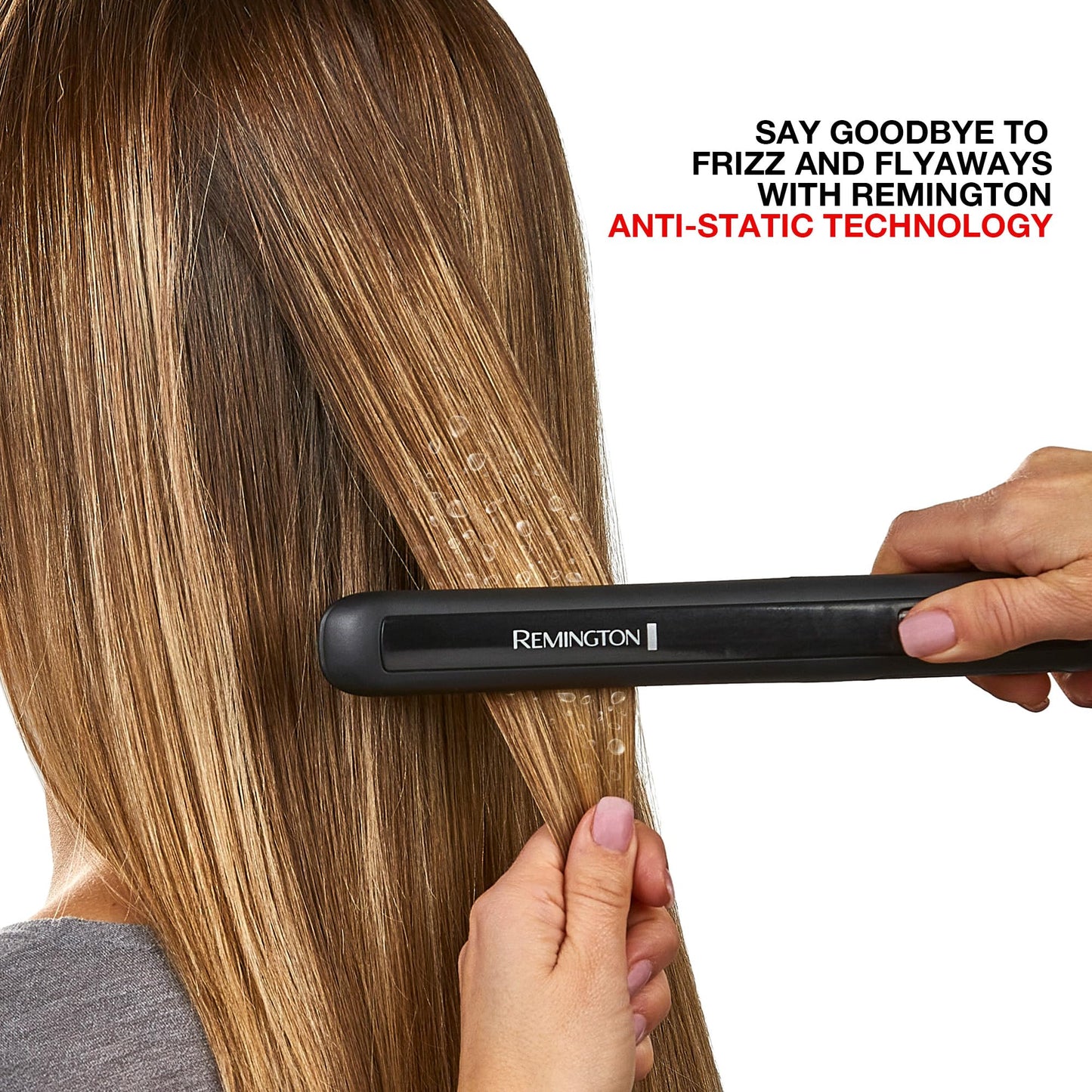 Remington 1" Anti-Static Flat Iron with Floating Ceramic Plates and Digital Controls, Hair Straightener, Purple, S5500 - Available at All In One Marketplace Canada