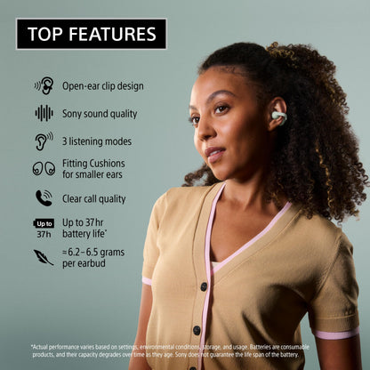 Sony LinkBuds Clip Wireless Open Earbuds Sony