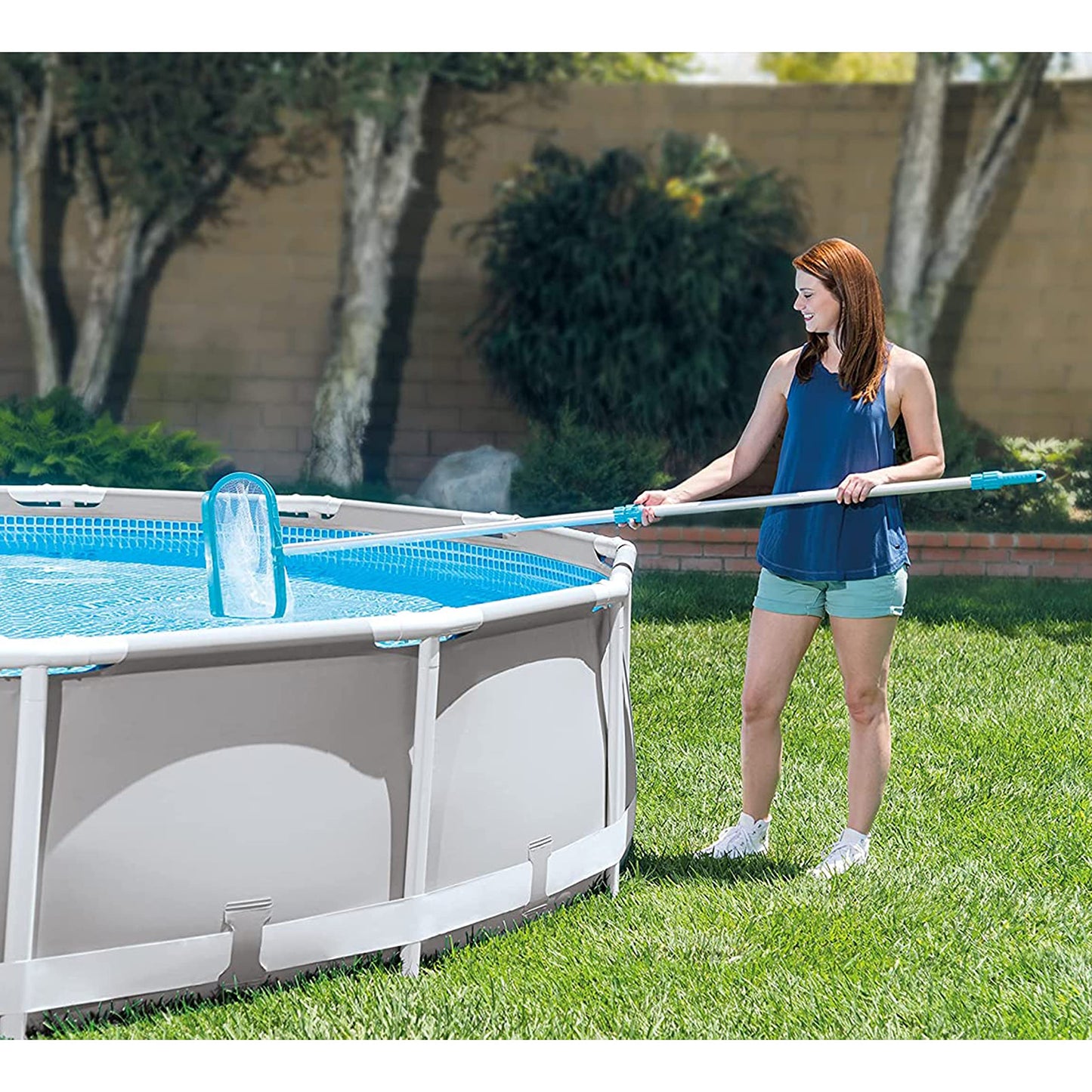 INTEX 28003E Deluxe Above Ground Pool Maintenance Kit for Minimum 800 GPH Flow Rates with Vacuum, 110" Pole, Wall Brush and 24' Hose 🍁 All In One Marketplace Canada