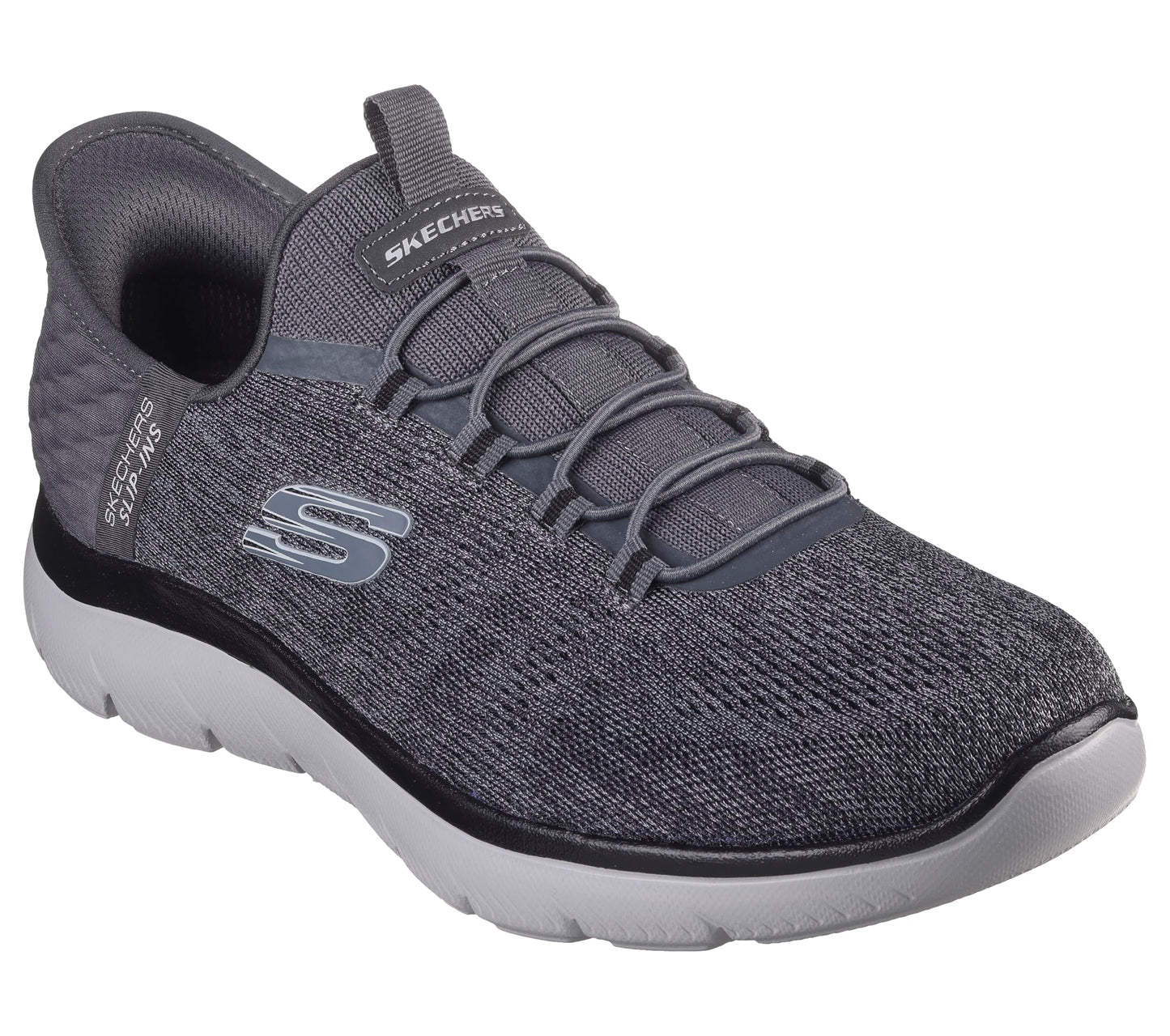 Skechers Men's Summits Key Pace Hands Free Slip-in Sneaker,Charcoal/Black,11 Wide 🍁 All In One Marketplace Canada