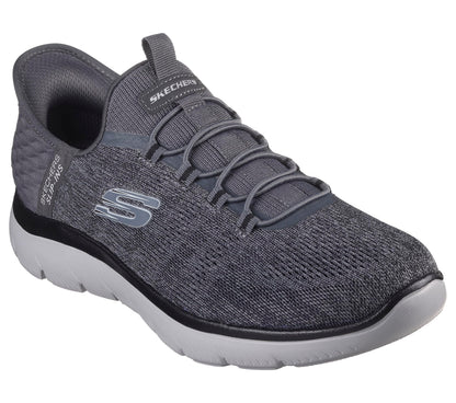 Skechers Men's Summits Key Pace Hands Free Slip-in Sneaker,Charcoal/Black,11 Wide 🍁 All In One Marketplace Canada