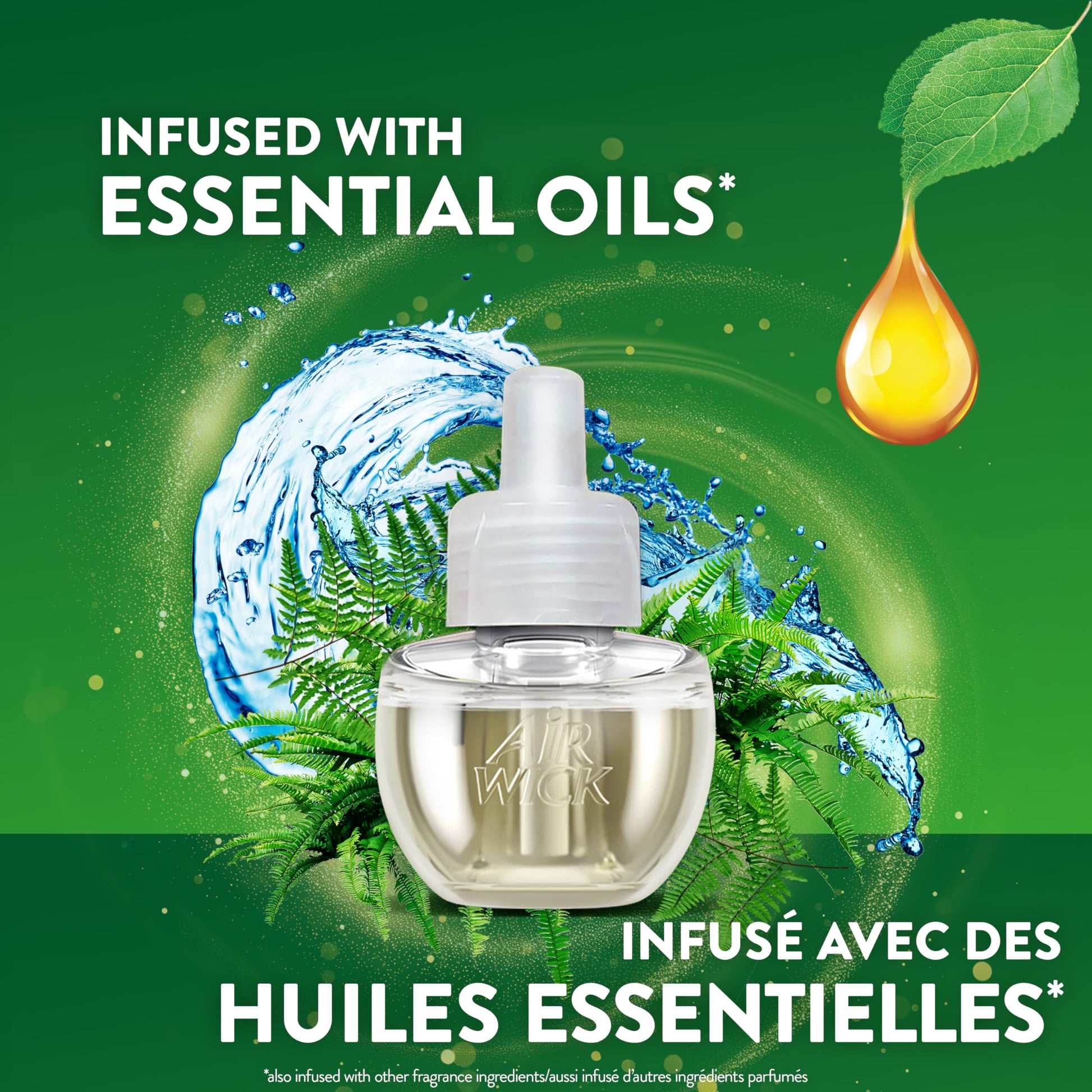 Air Wick Plug In Scented Oil Air Freshener Refills for Home – Infused with Essential Oils – 5 Count – Ocean Breeze Scent - Available at All In One Marketplace Canada