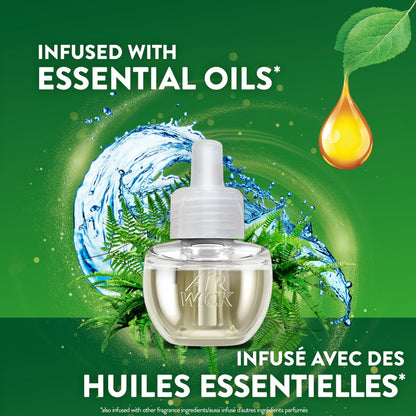 Air Wick Plug In Scented Oil Air Freshener Refills for Home – Infused with Essential Oils – 5 Count – Ocean Breeze Scent - Available at All In One Marketplace Canada