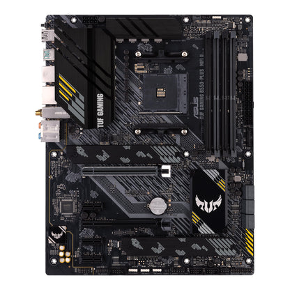 ASUS TUF Gaming B550-PLUS WiFi II AMD AM4 (3rd Gen Ryzen™) ATX Motherboard (PCIe 4.0, WiFi 6, 2.5Gb LAN, BIOS Flashback, USB 3.2 Gen 2, Addressable Gen 2 RGB Header and Aura Sync) Asus