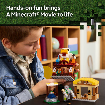 LEGO Minecraft The Ghast Balloon Village Attack- Toy Building Set for Kids, Girls and Boys Ages 10+ - Includes Steve, Natalie, and Dawn Minifigures - Birthday Gift Idea - 21273 LEGO