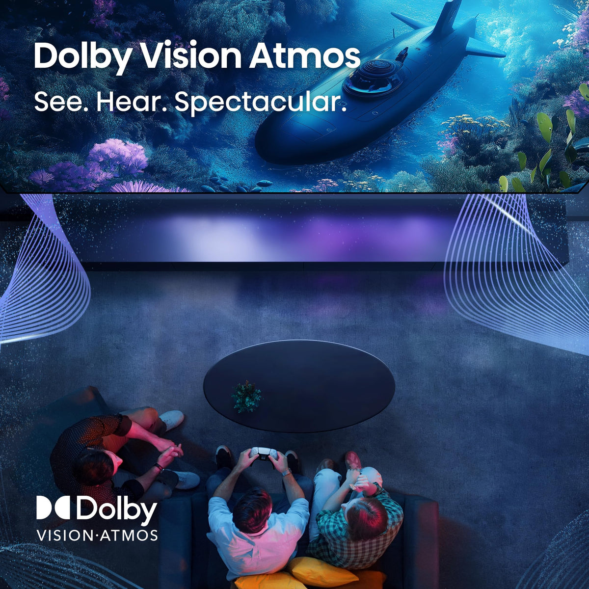 Hisense 50E6SF - 50" E6 Series Hi-QLED 4K UHD Smart Fire TV, AI Light Sensor, Dolby Vision · Atmos, Voice Remote with Alexa, Motion Rate 120, HDR 10+ Adaptive, Game Mode Plus (2026 New Model)