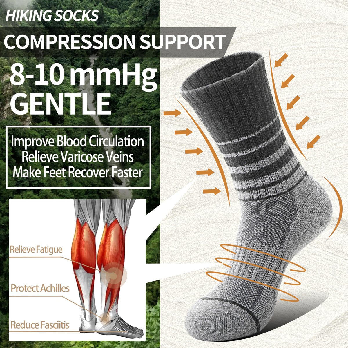 Anlisim Merino Wool Hiking Running Socks for Women, Boot Work Crew Socks 🍁 All In One Marketplace Canada