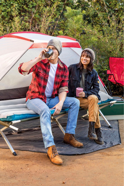 INTEX 67997E Camping Air Mattress Mat 26.5" x 72.5": Durable Outdoor Use – 2-PLY Laminate – Velvety Surface – Unique Construction – 300lb Weight Capacity Intex
