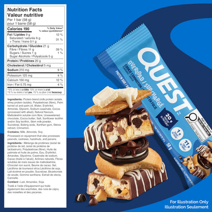 Quest Nutrition Overload Protein Bar, Cookie Commotion Flavour, Protein Bars, Gluten Free, 12ct 🍁 All In One Marketplace Canada