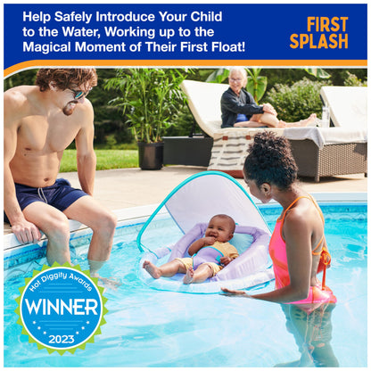Swimways Infant Spring Float, Baby Pool Float with Canopy & UPF Protection, Swimming Pool Accessories for Kids 3-9 Months, Mermaid 🍁 All In One Marketplace Canada SwimWays