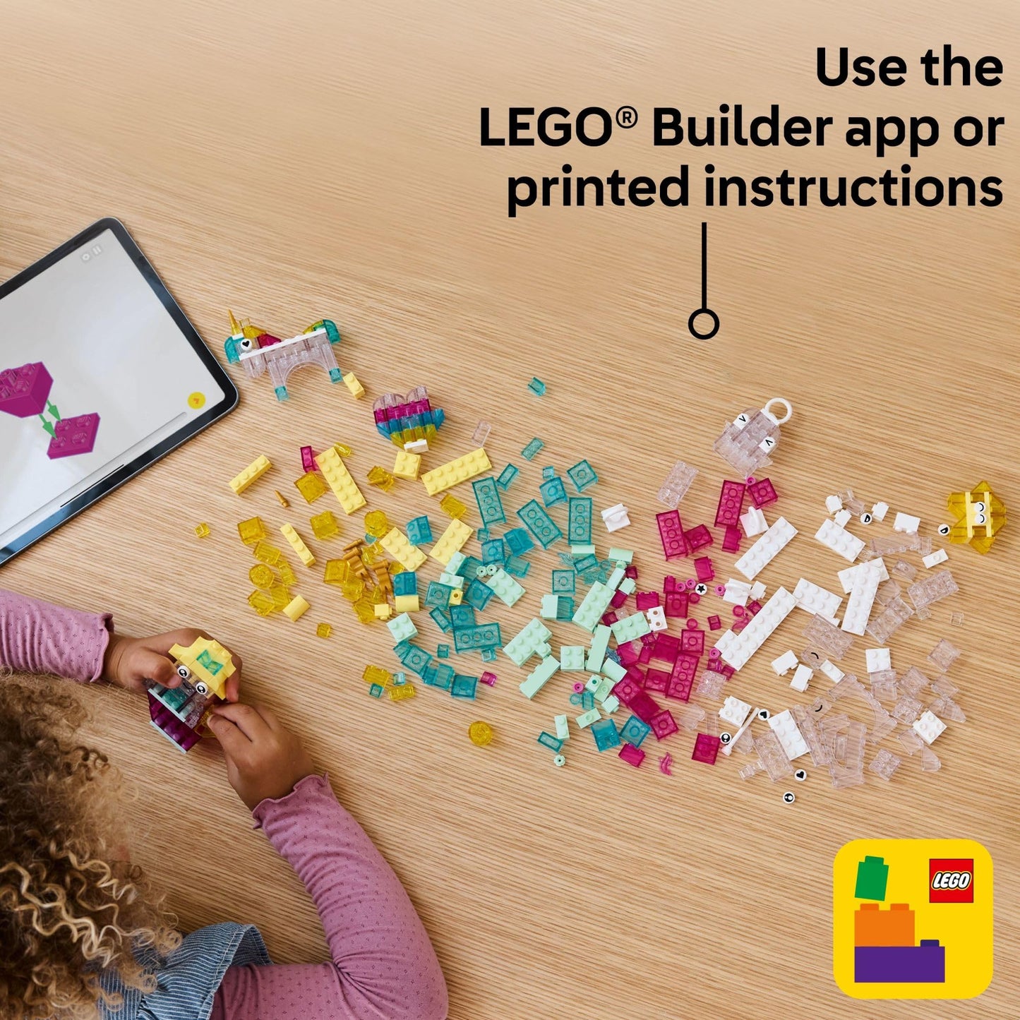 LEGO Classic Magical Transparent Box - Preschool Learning Toy for Boys and Girls, Ages 5+ - Birthday Gift for Kids - Beginner Construction Set - Colorful Building Bricks Toy - 11040 - Available at All In One Marketplace Canada