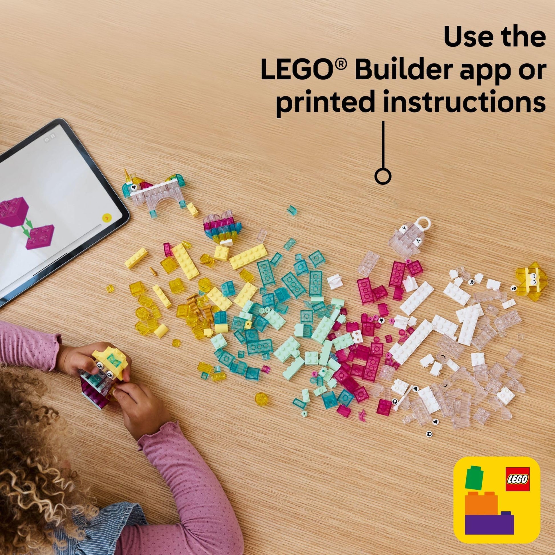LEGO Classic Magical Transparent Box - Preschool Learning Toy for Boys and Girls, Ages 5+ - Birthday Gift for Kids - Beginner Construction Set - Colorful Building Bricks Toy - 11040 - Available at All In One Marketplace Canada