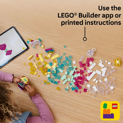 LEGO Classic Magical Transparent Box - Preschool Learning Toy for Boys and Girls, Ages 5+ - Birthday Gift for Kids - Beginner Construction Set - Colorful Building Bricks Toy - 11040 - Available at All In One Marketplace Canada