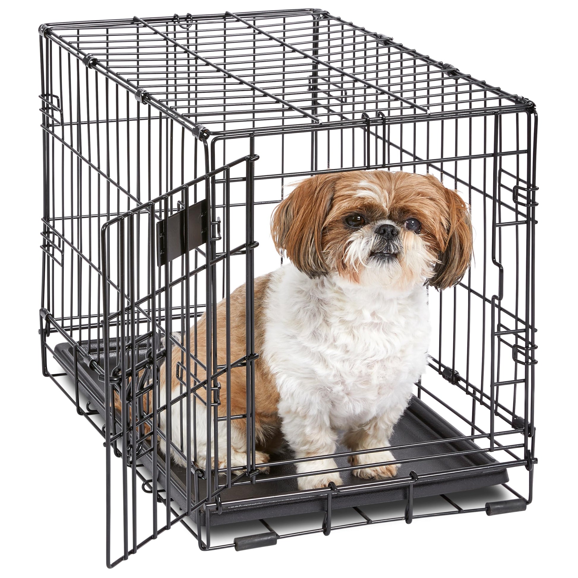 MidWest Homes for Pets 22-Inch iCrate for Extra-Small Breeds, Up to 15 lbs, Single Door Folding Dog Crate with Divider Panel, Leak-Proof Tray & Secure Latch, Portable, Durable & Easy to Assemble MidWest Homes for Pets
