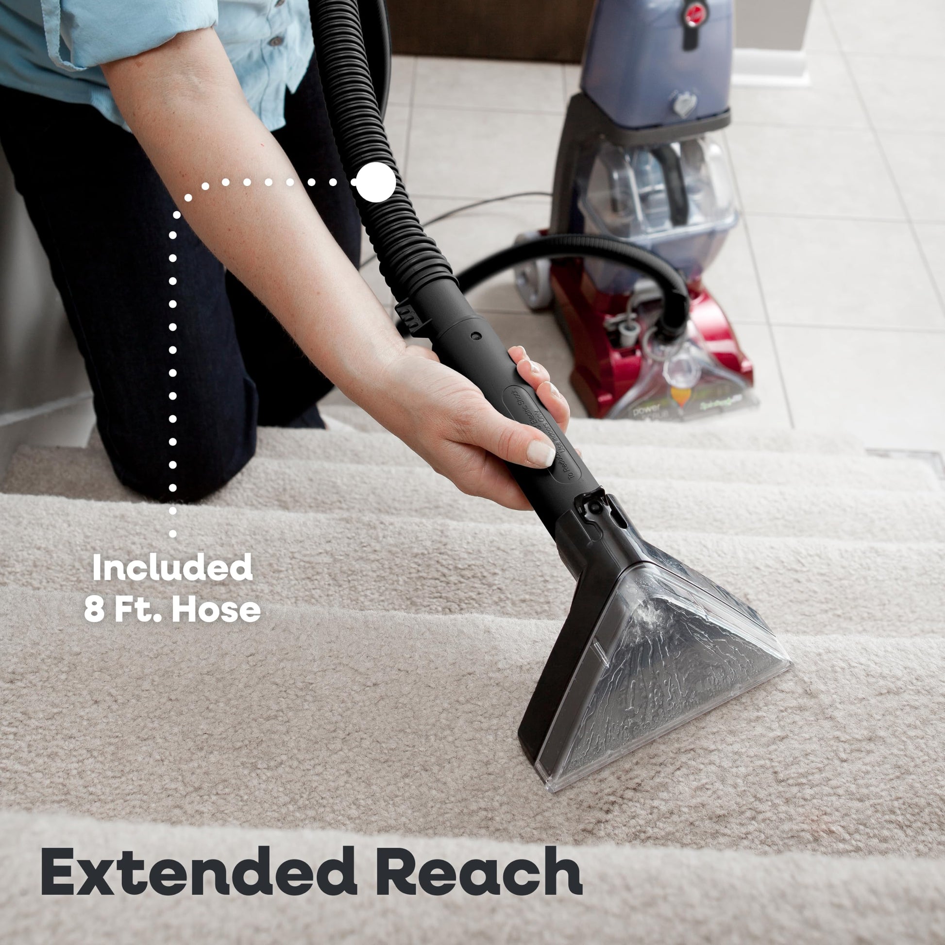 Hoover PowerScrub Deluxe Carpet Cleaner, Deep Cleaning Carpet & Upholstery Shampooer with Multi‑Purpose Tools, FH50150NC