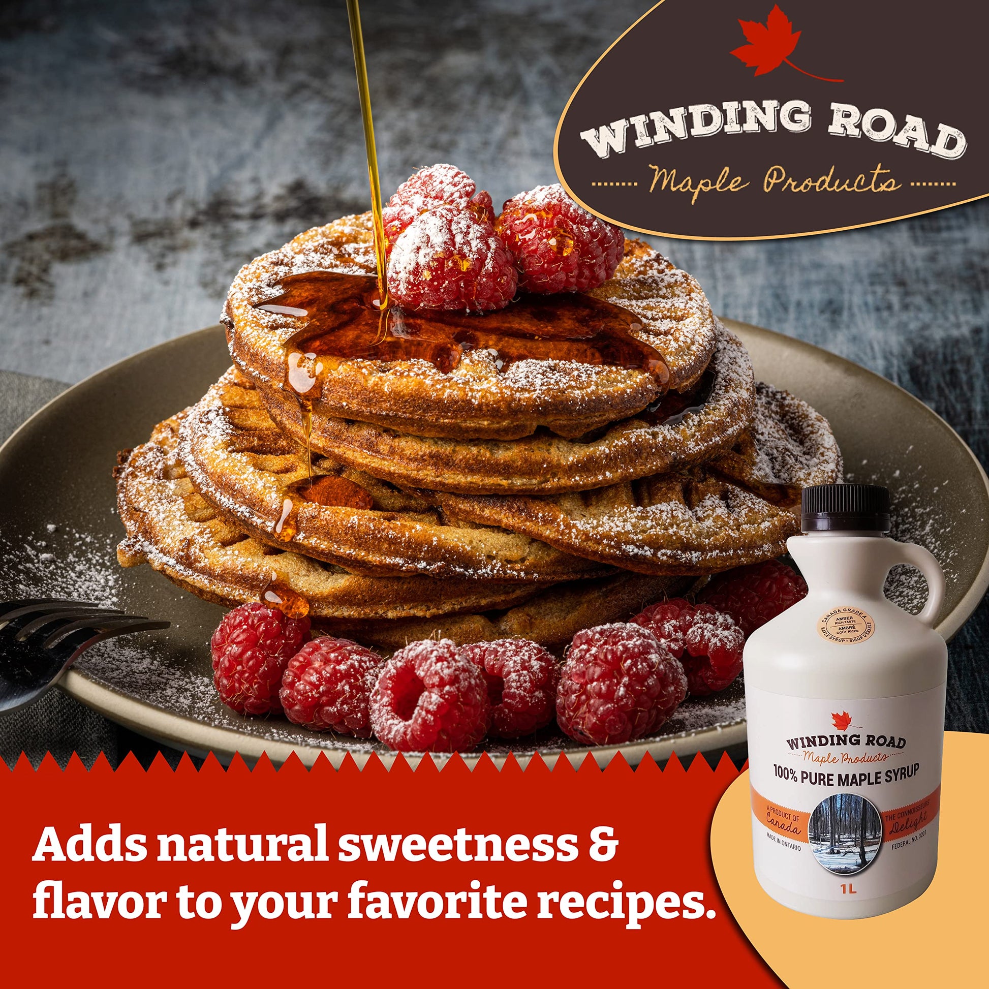 100% Pure Grade-A Amber Maple Syrup from Elmira, Ontario – Four Generations of Family Crafted Excellence
