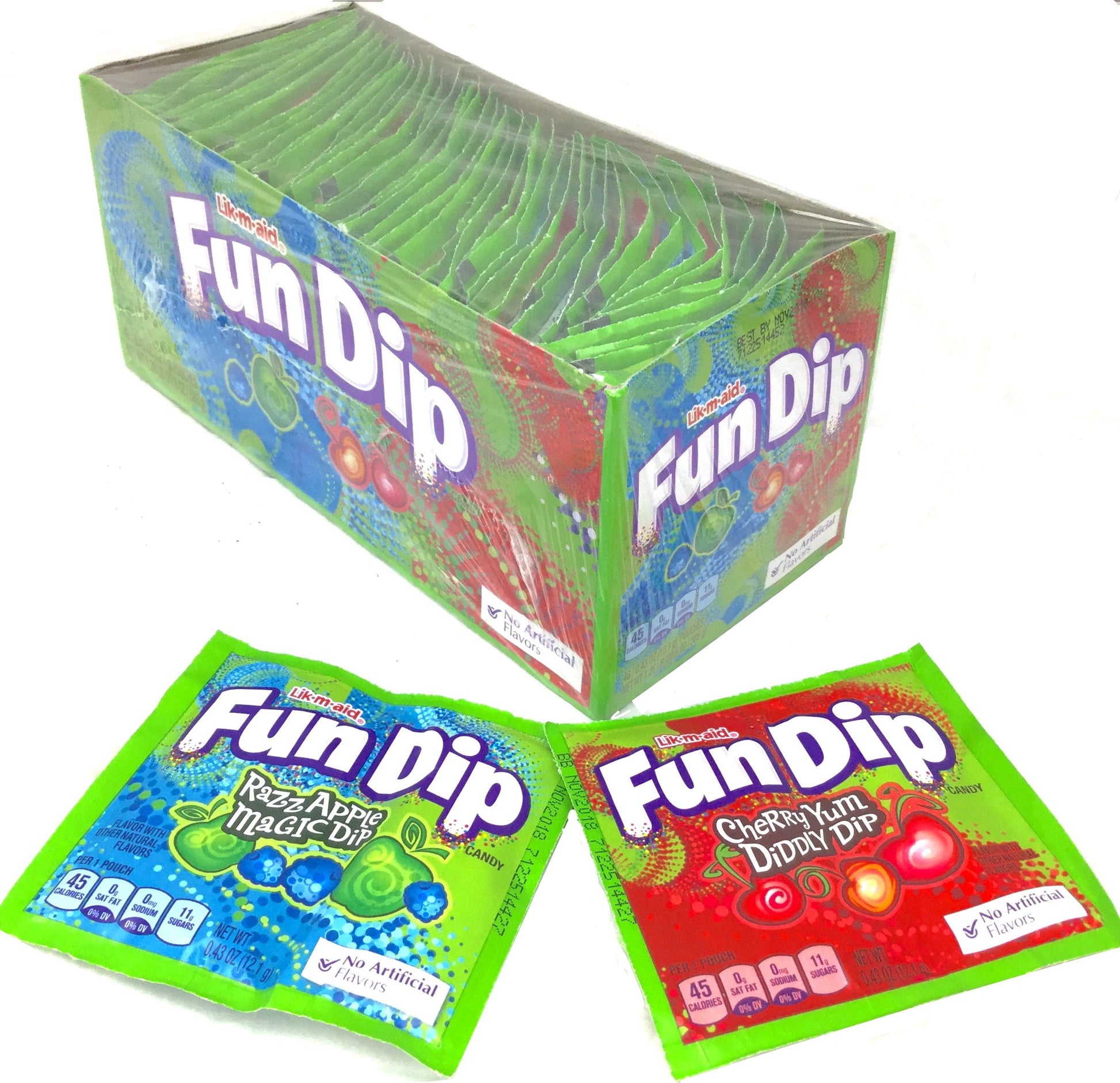 Wonka Fun Dip Razz Apple Magic Dip 48-Pack (Lik-m-aid)