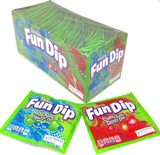 Wonka Fun Dip Razz Apple Magic Dip 48-Pack (Lik-m-aid)