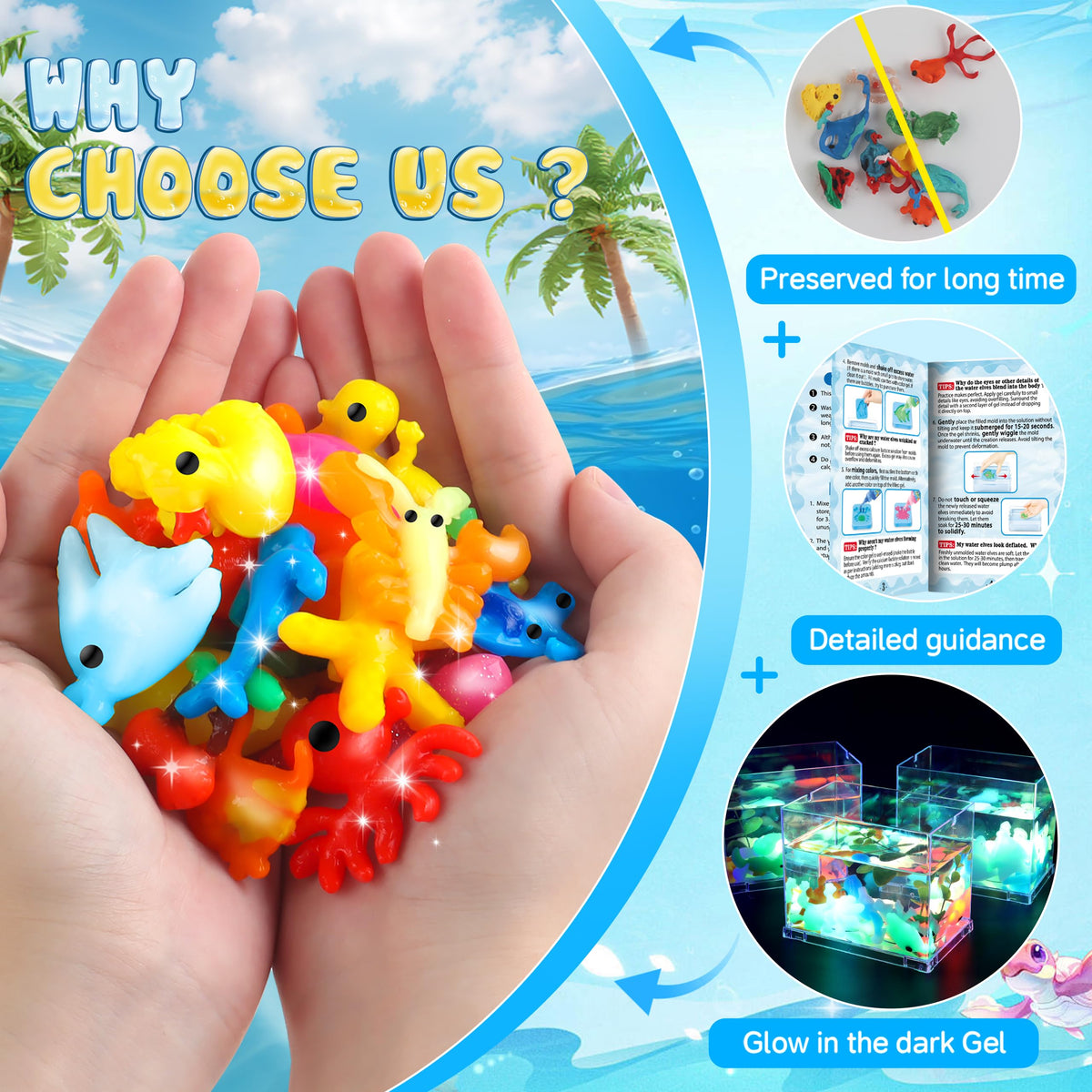 wookidel Magic Gel Water Elf Toy Kit, Aqua Fairy Water Gel Kit for Kids 🍁 All In One Marketplace Canada