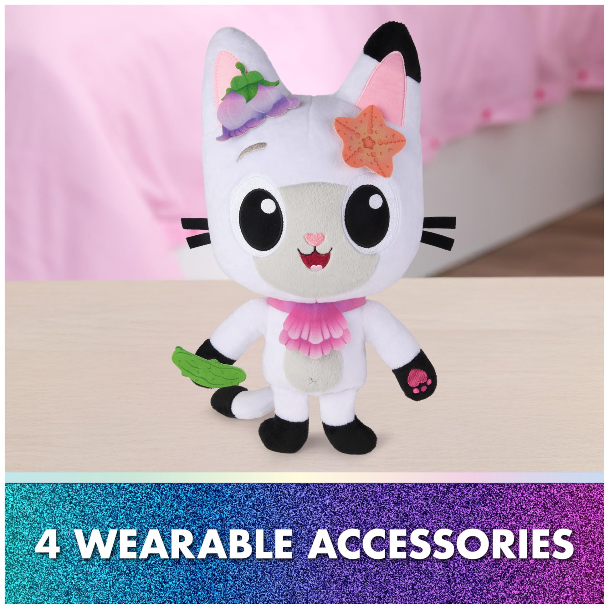 Gabby's Dollhouse: The Movie, Meow-Mazing Interactive Pandy Paws Plush Toy with 3 Accessories & Removable Bag, Kids Toys for Girls & Boys Ages 3 and Up 🍁 All In One Marketplace Canada DREAMWORKS GABBY'S DOLLHOUSE
