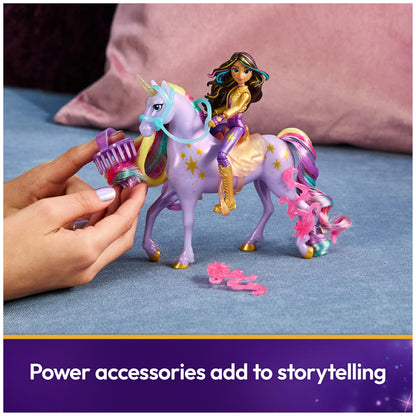 Unicorn Academy, Sophia & Wildstar Power of Friendship Set, Translucent Saddle & 2 Power Accessories, Dolls & Unicorn Toys for Girls Ages 4 and up Unicorn Academy