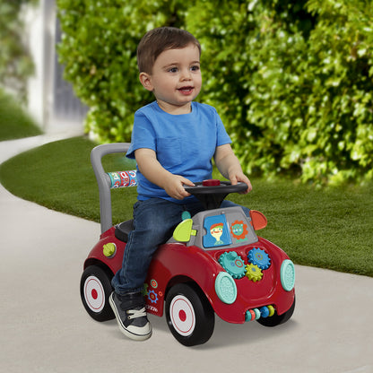 Radio Flyer Busy Buggy, Sit to Stand Toddler Ride On Toy, Ages 1-3, Red Radio Flyer