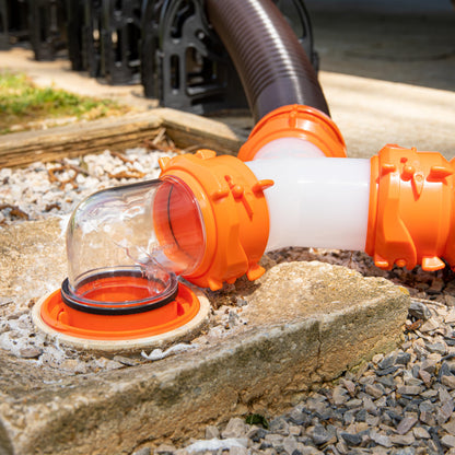 Camco 39736 RhinoFLEX Elbow and 4-in-1 Adapter with Swivel Bayonet Fitting, Orange/Clear 🍁 All In One Marketplace Canada