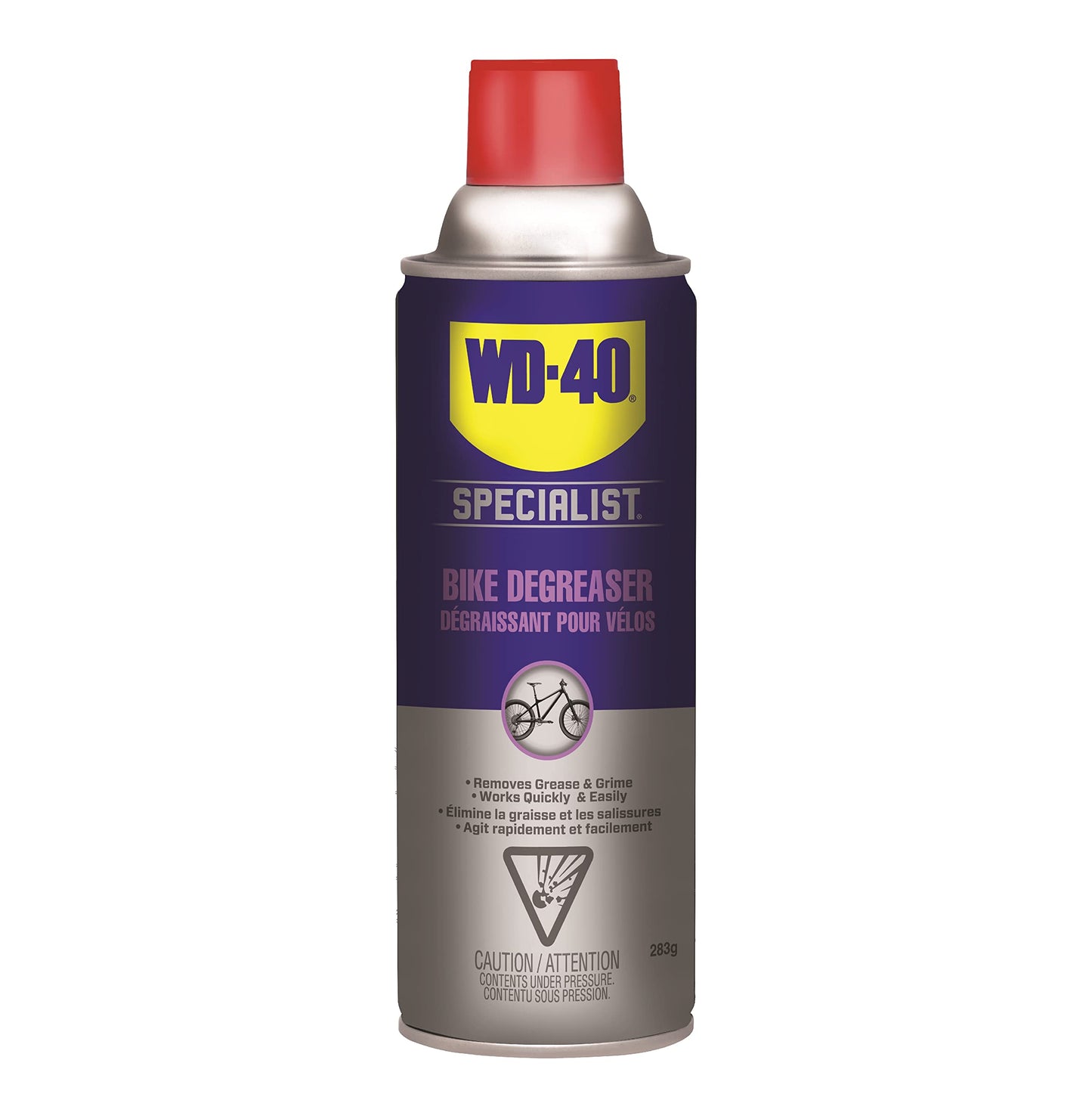 WD-40 Specialist Bike | Foaming Cleaner and Degreaser | Safe for all finishes, components; deeply penetrates to quickly remove stubborn grease and grime from bike chains, 283g | 3006 | Single Can - Available at All In One Marketplace Canada
