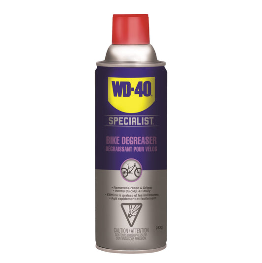 WD-40 Specialist Bike | Foaming Cleaner and Degreaser | Safe for all finishes, components; deeply penetrates to quickly remove stubborn grease and grime from bike chains, 283g | 3006 | Single Can - Available at All In One Marketplace Canada