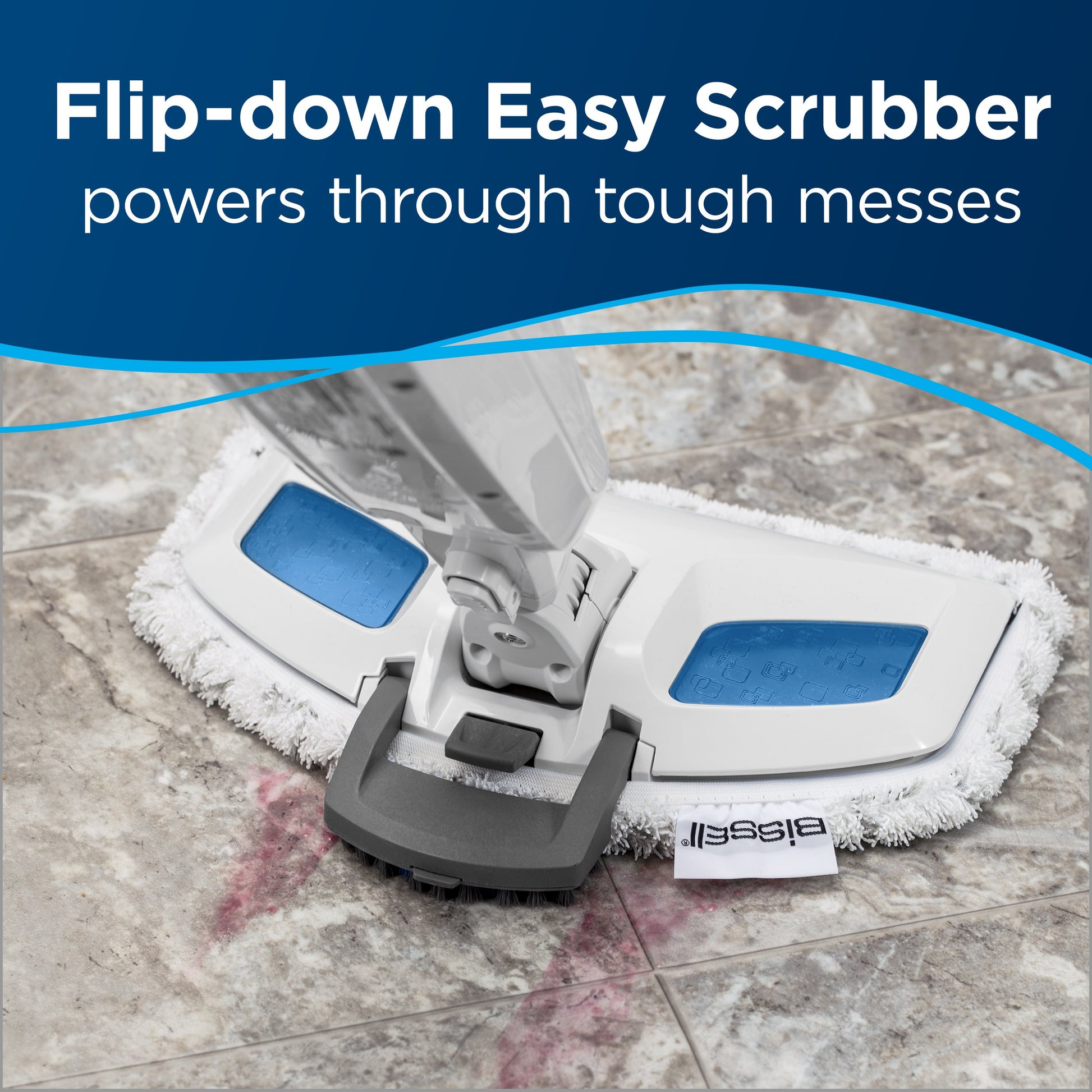 BISSELL PowerFresh Steam Mop with Natural Floor Sanitization, Kills 99.9% of Germs Without Chemicals, Flip-Down Scrubber, SmartSet Steam Control, Hardwood Tile and Sealed Floor Cleaner, 19401 - Available at All In One Marketplace Canada