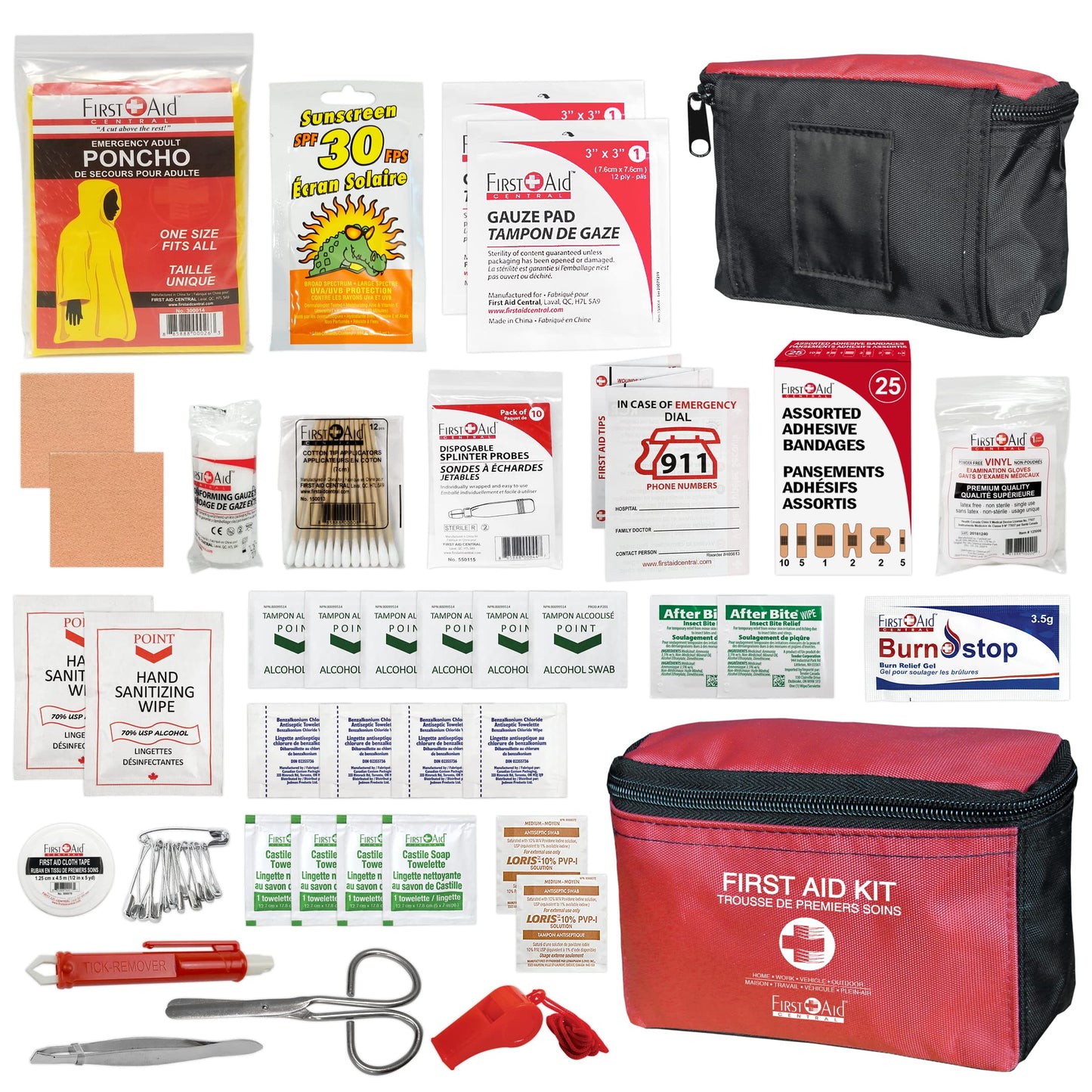 First Aid Central Outdoor First Aid Kit FIRST AID CENTRAL